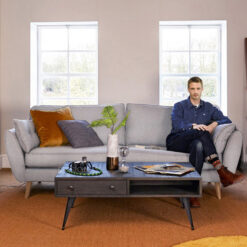 Alternative view of Ghế Sofa Văng Đệm Vải Scandinavian V25 – Tối Giản, Sang Trọng & Tiện Nghi