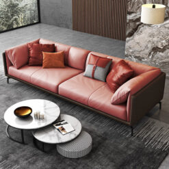 Alternative view of Ghế Sofa Văng Da Hiện Đại V40 – Sang Trọng, Tiện Nghi, Giá Xưởng Tại Vua sofa