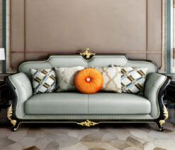 Alternative view of Ghế sofa văng da tân cổ điển V36 – Sang Trọng, Đẳng Cấp, Giá Xưởng Tại Vua sofa