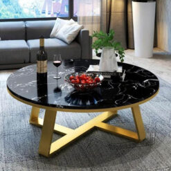Bàn Trà Sofa Mặt Đá Tròn HH17 Bàn Trà Sofa Mặt Đá Tròn là dòng bàn trà khung sắt sơn tĩnh điện
