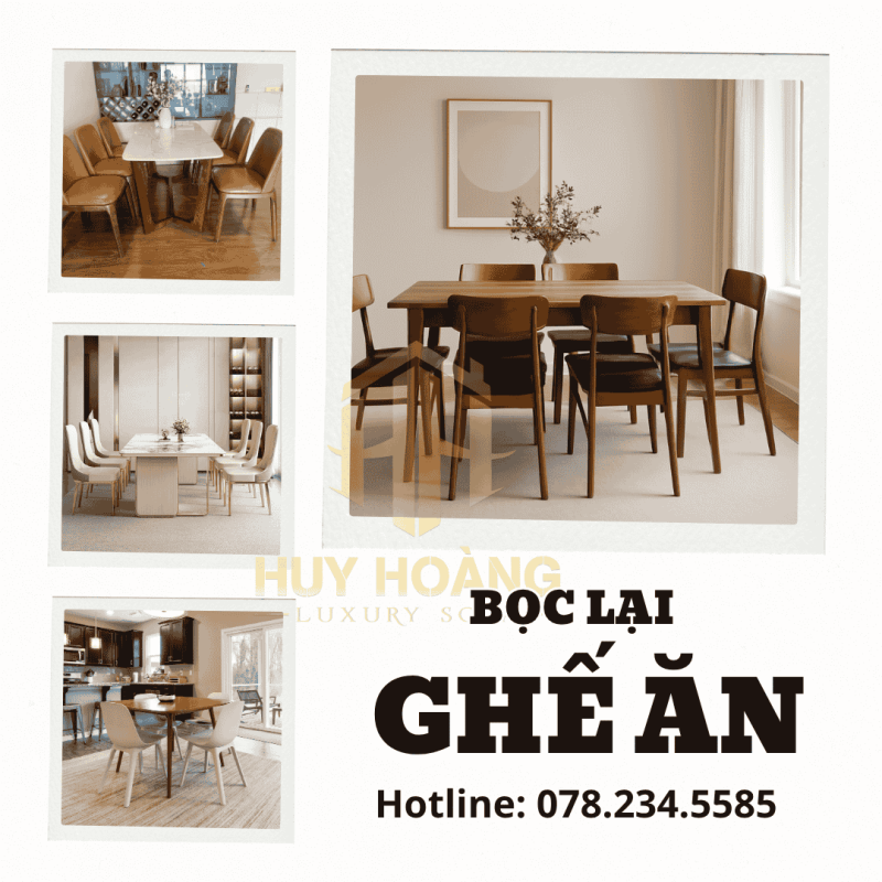 Dịch vụ bọc lại ghế ăn tại nhà