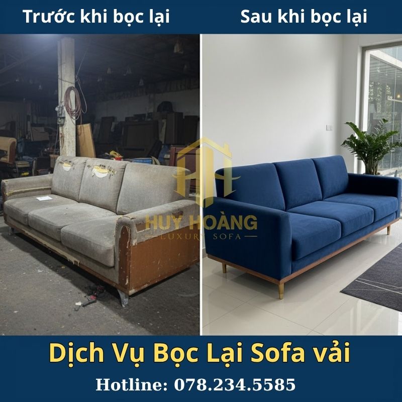 Dịch vụ bọc lại sofa vải