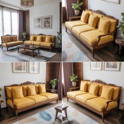 GHẾ SOFA INDOCHINE HHV 307 – SỰ KẾT HỢP HOÀN HẢO GIỮA NGHỆ THUẬT ĐÔNG DƯƠNG VÀ SỰ TINH TẾ HIỆN ĐẠI