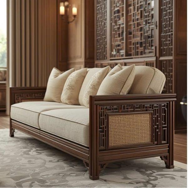 ✨ Ghế sofa Indochine HHV 318 – tinh tế, sang trọng, chuẩn phong cách Đông Dương.