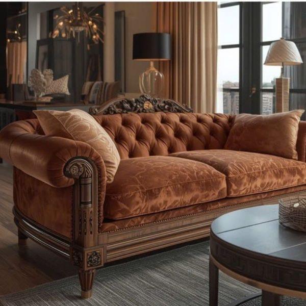 Ghế sofa Indochine HHV 324 – Thiết kế sang trọng, khung gỗ chắc chắn, điểm nhấn hoàn hảo cho phòng khách.