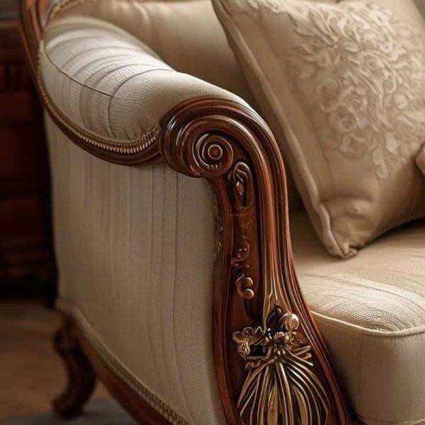 HHV 333 – Mẫu sofa Indochine sang trọng cho phòng khách.