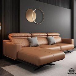 Sofa góc HHL143 phong cách hiện đại, bố cục chữ L cân đối, mang đến không gian ngồi rộng rãi và thoải mái.