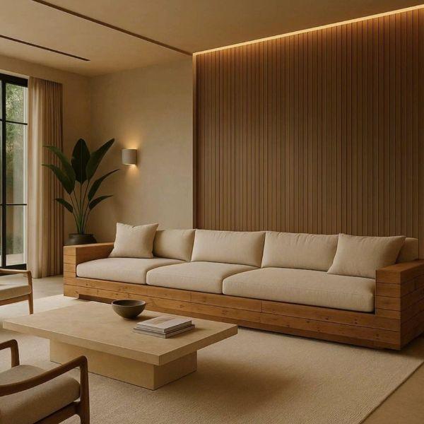 Sofa văng HHL 224 – thiết kế hiện đại, sang trọng cho phòng khách.
