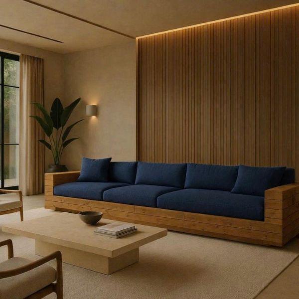 Mẫu sofa văng HHL 224 mang phong cách tinh tế, dễ dàng phối hợp với nhiều kiểu nội thất.