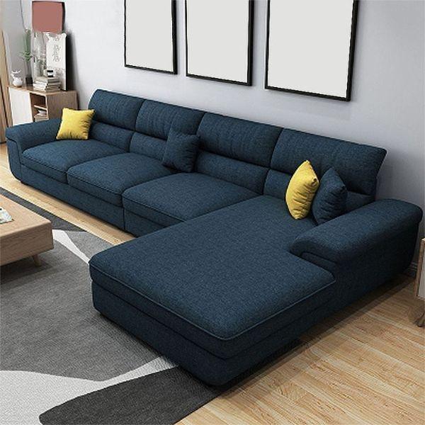 Sofa góc HHL296 phù hợp tiếp khách và sinh hoạt gia đình.