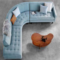 Sofa góc HHL295 phù hợp tiếp khách và sinh hoạt gia đình.
