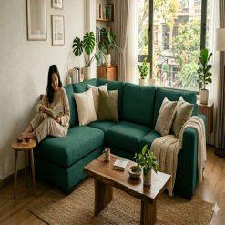 Sofa góc HHL303 phù hợp với: Phòng khách căn hộ chung cư Nhà phố hiện đại Phòng sinh hoạt chung Không gian tiếp khách