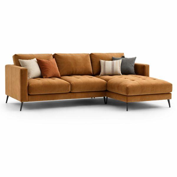 Sofa góc HHL312 thiết kế hiện đại, tối ưu không gian phòng khách.