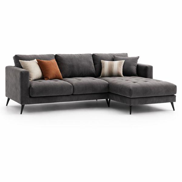 Sofa góc HHL312 thiết kế hiện đại, tối ưu không gian phòng khách.