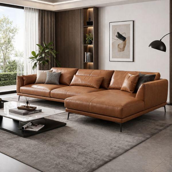Sofa góc HHL329 thiết kế hiện đại, tối ưu không gian phòng khách.