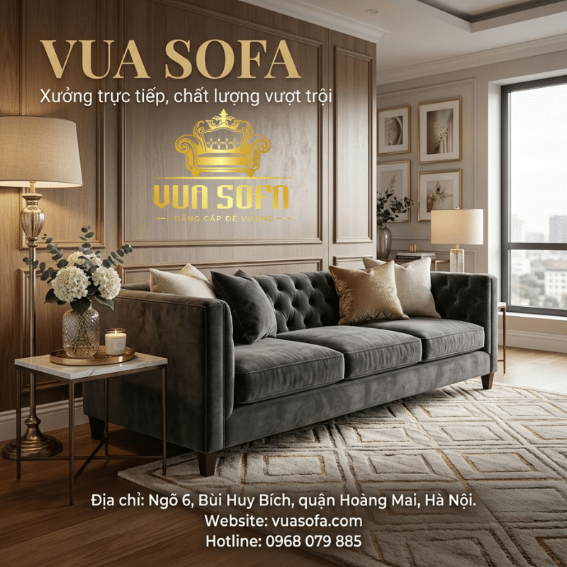 Bọc lại sofa tại Hà Nội giúp làm mới diện mạo bộ ghế cũ, cải thiện tính thẩm mỹ cho phòng khách và tiết kiệm chi phí khi khung sofa vẫn còn chắc chắn.